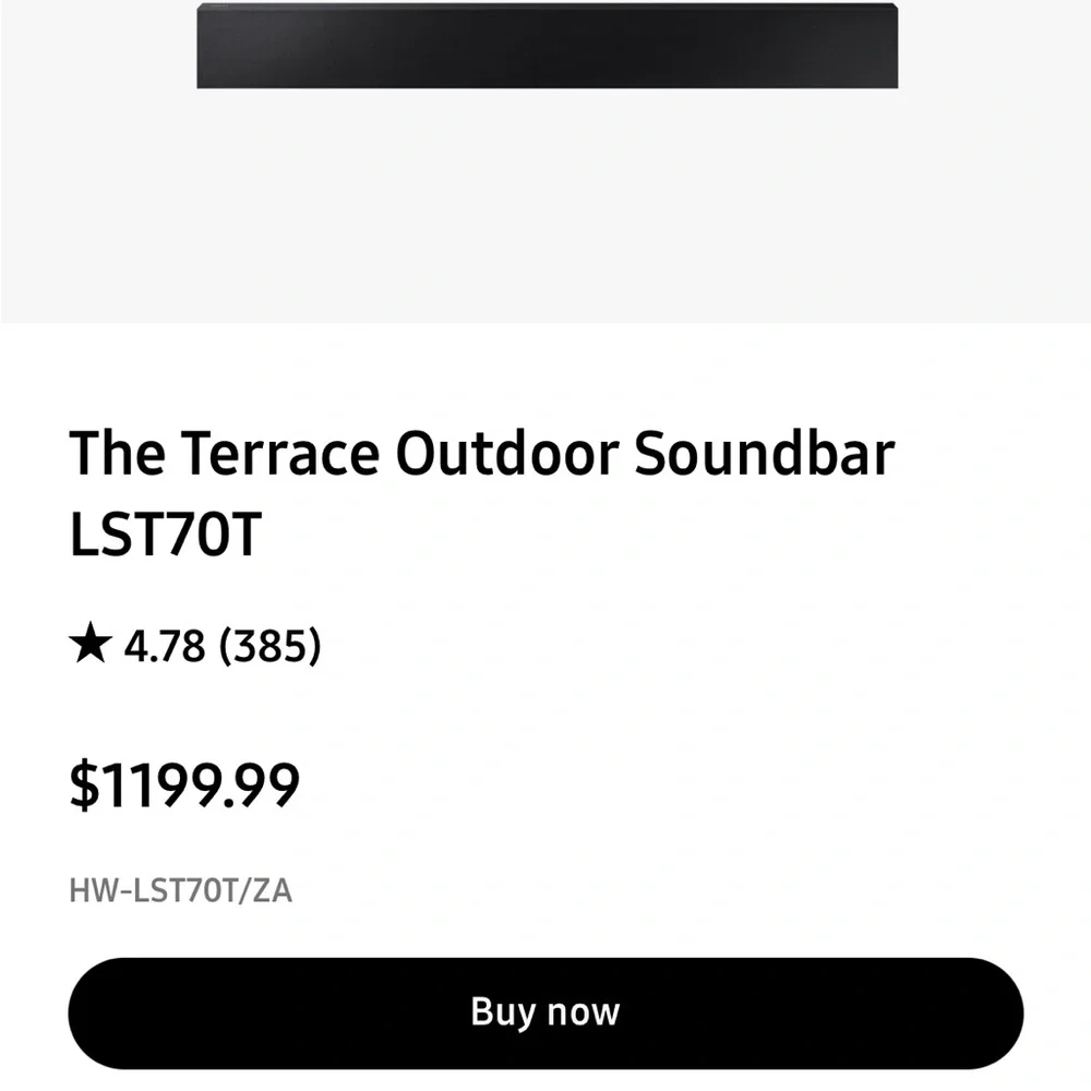Samsung The Terrace Soundbar HW-LST70T